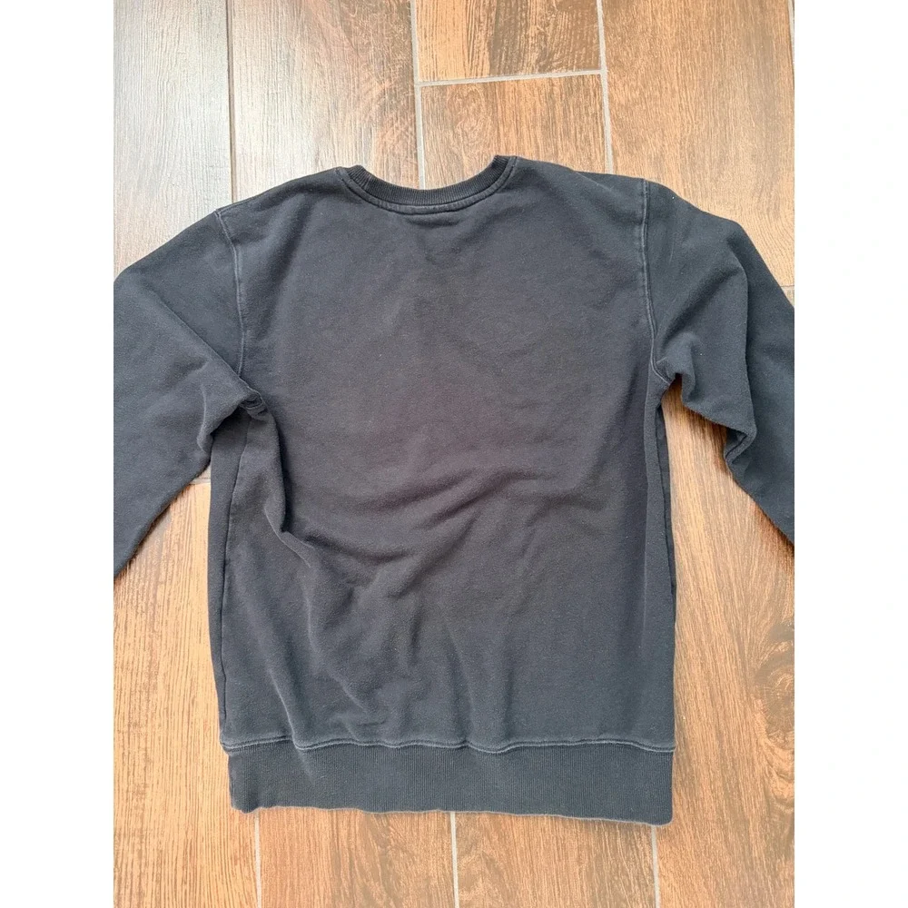 The‎ North Face Unisex Crewneck Sweatshirt Black Logo Pullover Small